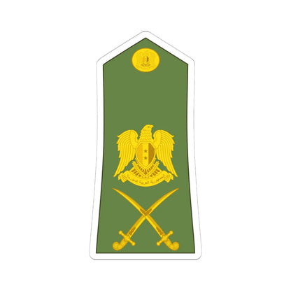 Syria army OF 7 (Syria) (Military Rank) STICKER Vinyl Kiss-Cut Decal 6 Inch White - The Sticker Space