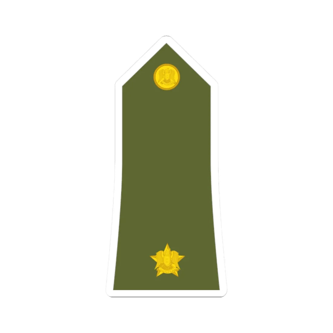 Syria Army   OF01a (Syria) (Military Rank) STICKER Vinyl Kiss-Cut Decal 2 Inch White - The Sticker Space