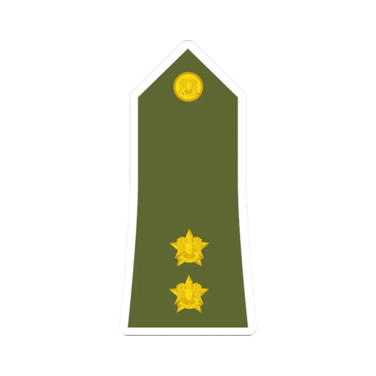 Syria Army   OF01b (Syria) (Military Rank) STICKER Vinyl Kiss-Cut Decal 2 Inch White - The Sticker Space