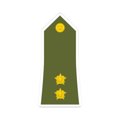 Syria Army   OF01b (Syria) (Military Rank) STICKER Vinyl Kiss-Cut Decal 3 Inch White - The Sticker Space