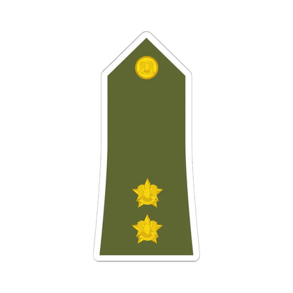 Syria Army   OF01b (Syria) (Military Rank) STICKER Vinyl Kiss-Cut Decal 6 Inch White - The Sticker Space