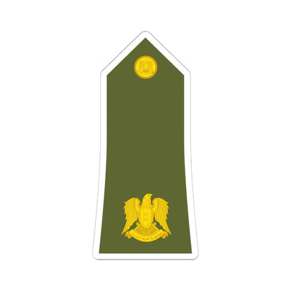 Syria Army   OF03 (Syria) (Military Rank) STICKER Vinyl Kiss-Cut Decal 6 Inch White - The Sticker Space