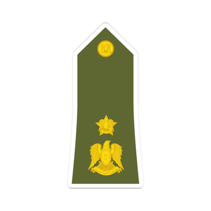 Syria Army   OF04 (Syria) (Military Rank) STICKER Vinyl Kiss-Cut Decal 3 Inch White - The Sticker Space
