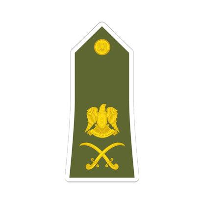 Syria Army   OF07 (Syria) (Military Rank) STICKER Vinyl Kiss-Cut Decal 6 Inch White - The Sticker Space