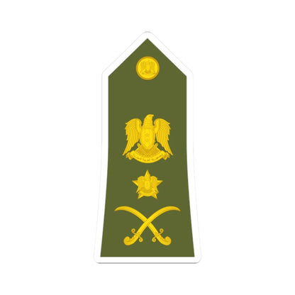 Syria Army   OF08 (Syria) (Military Rank) STICKER Vinyl Kiss-Cut Decal 2 Inch White - The Sticker Space