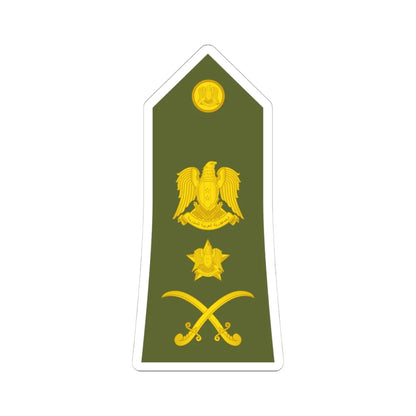 Syria Army   OF08 (Syria) (Military Rank) STICKER Vinyl Kiss-Cut Decal 4 Inch White - The Sticker Space