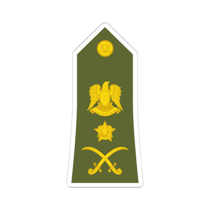Syria Army   OF08 (Syria) (Military Rank) STICKER Vinyl Kiss-Cut Decal 6 Inch White - The Sticker Space