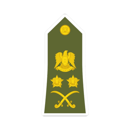 Syria Army   OF09 (Syria) (Military Rank) STICKER Vinyl Kiss-Cut Decal 2 Inch White - The Sticker Space