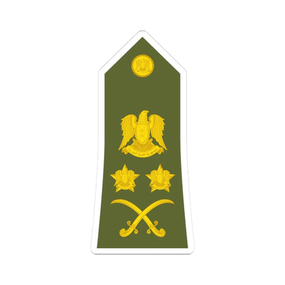 Syria Army   OF09 (Syria) (Military Rank) STICKER Vinyl Kiss-Cut Decal 3 Inch White - The Sticker Space