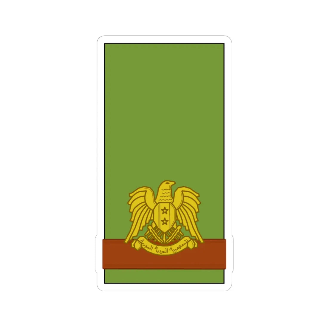 Syria Army Raid (Syria) (Military Rank) STICKER Vinyl Kiss-Cut Decal 4 Inch White - The Sticker Space