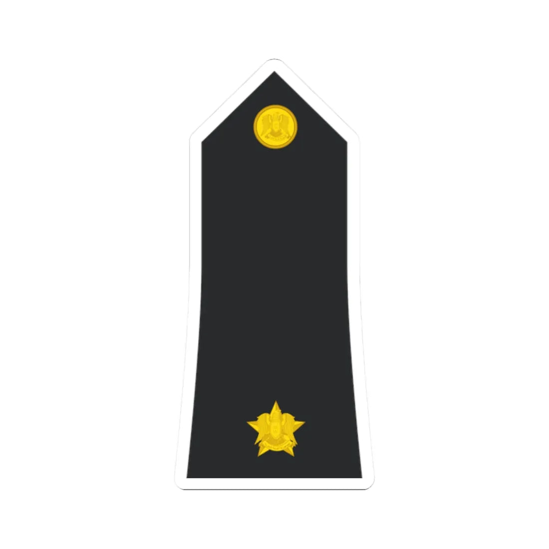 Syria Navy   OF01a (Syria) (Military Rank) STICKER Vinyl Kiss-Cut Decal 2 Inch White - The Sticker Space