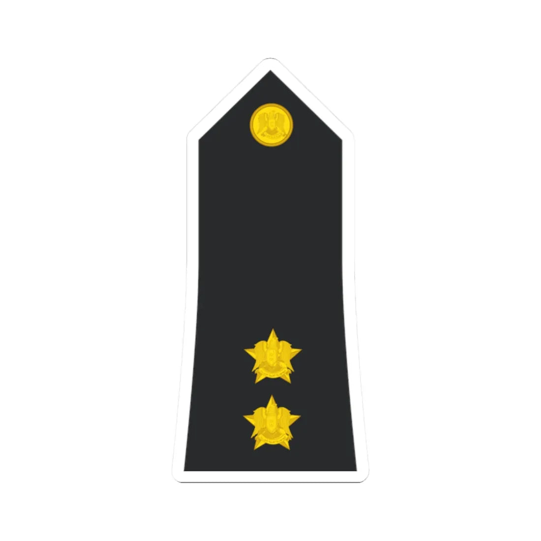 Syria Navy   OF01b (Syria) (Military Rank) STICKER Vinyl Kiss-Cut Decal 2 Inch White - The Sticker Space