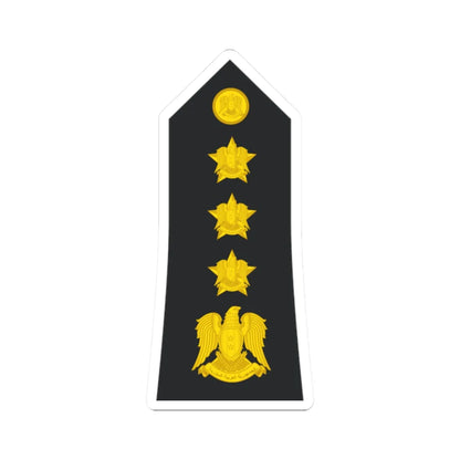Syria Navy   OF06 (Syria) (Military Rank) STICKER Vinyl Kiss-Cut Decal 2 Inch White - The Sticker Space