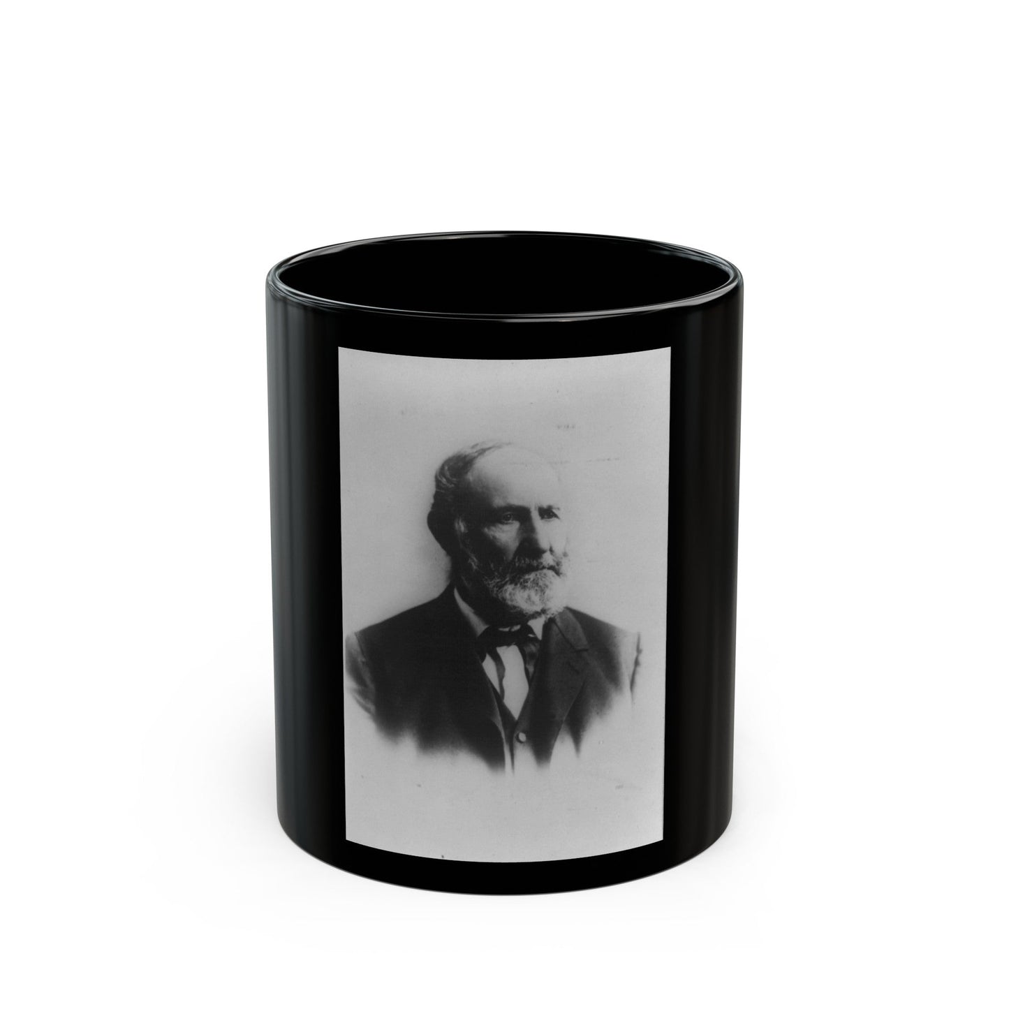 T.T. Garrard, Head-And-Shoulders Portrait, Facing Right (U.S. Civil War) Black Coffee Mug-11oz-The Sticker Space