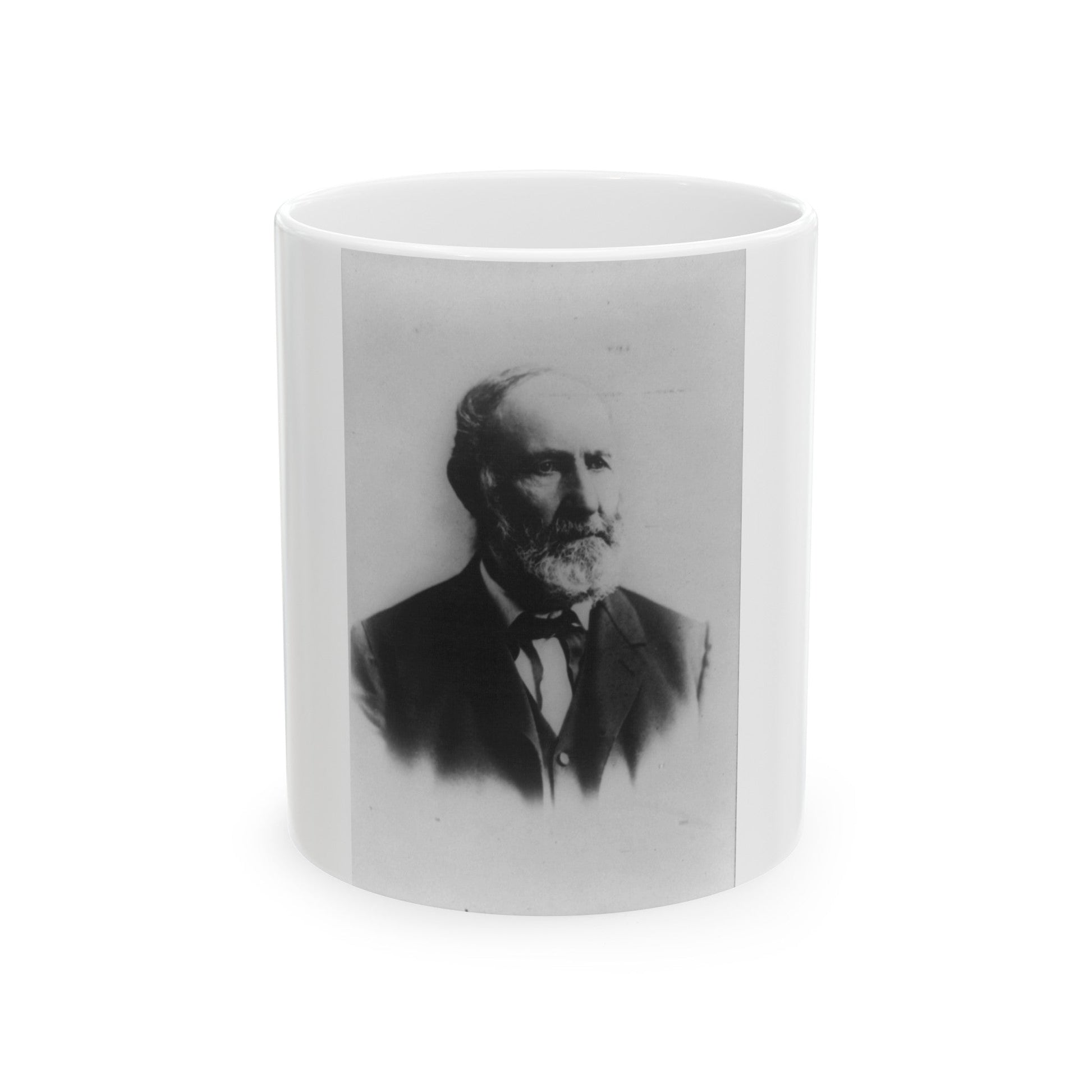 T.T. Garrard, Head-And-Shoulders Portrait, Facing Right (U.S. Civil War) White Coffee Mug-11oz-The Sticker Space