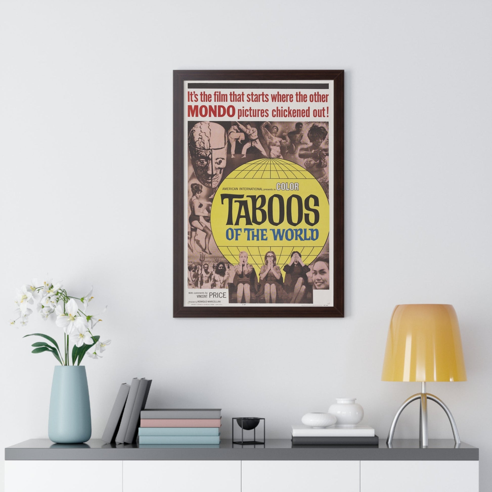 TABOOS OF THE WORLD 1963 - Framed Movie Poster-The Sticker Space