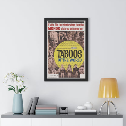 TABOOS OF THE WORLD 1963 - Framed Movie Poster-The Sticker Space