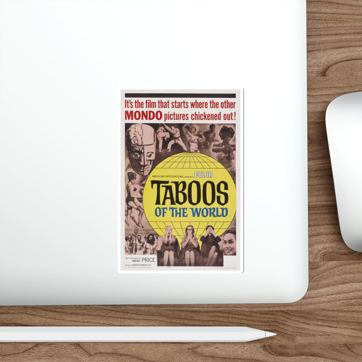 TABOOS OF THE WORLD 1963 Movie Poster STICKER Vinyl Die-Cut Decal-The Sticker Space