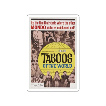 TABOOS OF THE WORLD 1963 Movie Poster STICKER Vinyl Die-Cut Decal 2 Inch - The Sticker Space