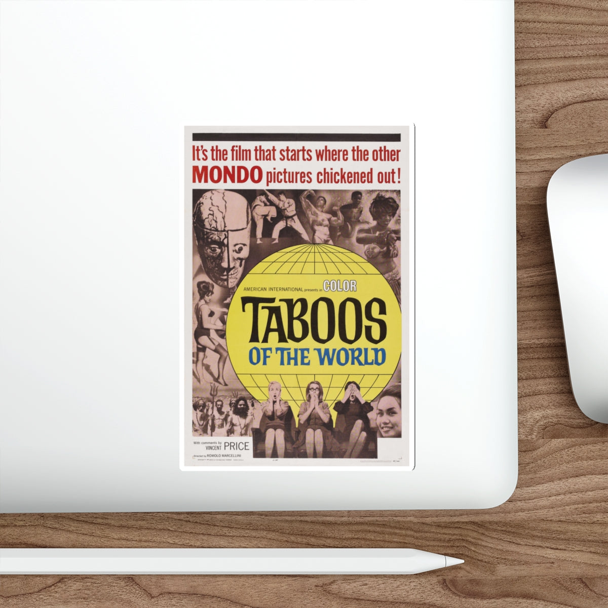 TABOOS OF THE WORLD 1963 Movie Poster STICKER Vinyl Die-Cut Decal-The Sticker Space