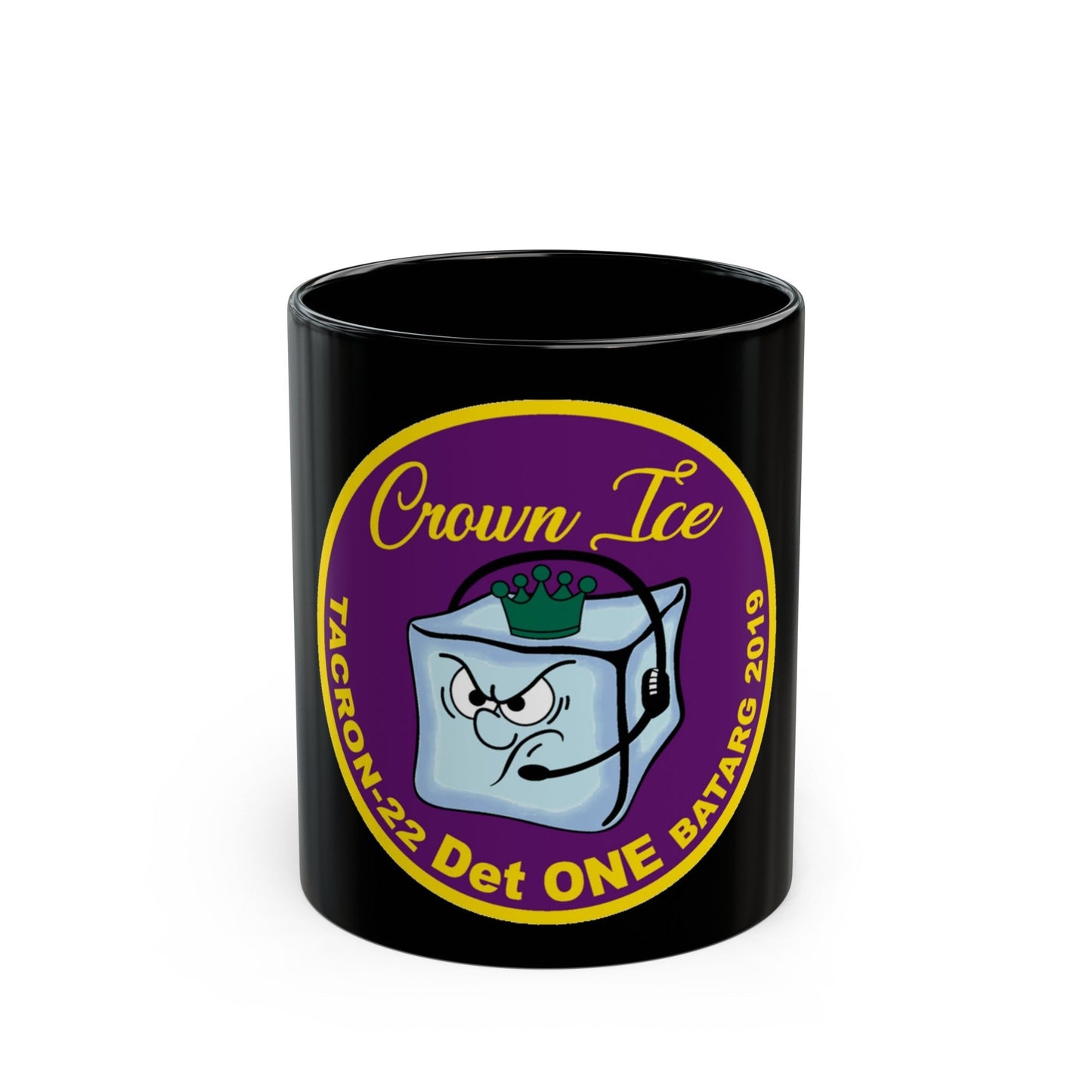 TACRON 22 Det ONE Crown Ice (U.S. Navy) Black Coffee Mug-11oz-The Sticker Space