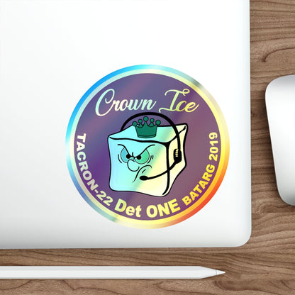 TACRON 22 Det ONE Crown Ice (U.S. Navy) Holographic STICKER Die-Cut Vinyl Decal-The Sticker Space