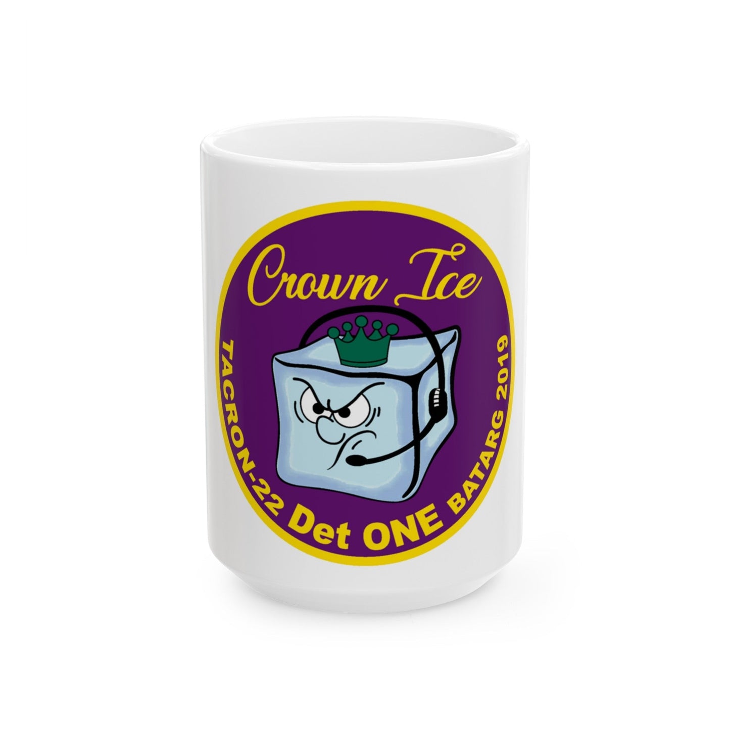 TACRON 22 Det ONE Crown Ice (U.S. Navy) White Coffee Mug-15oz-The Sticker Space