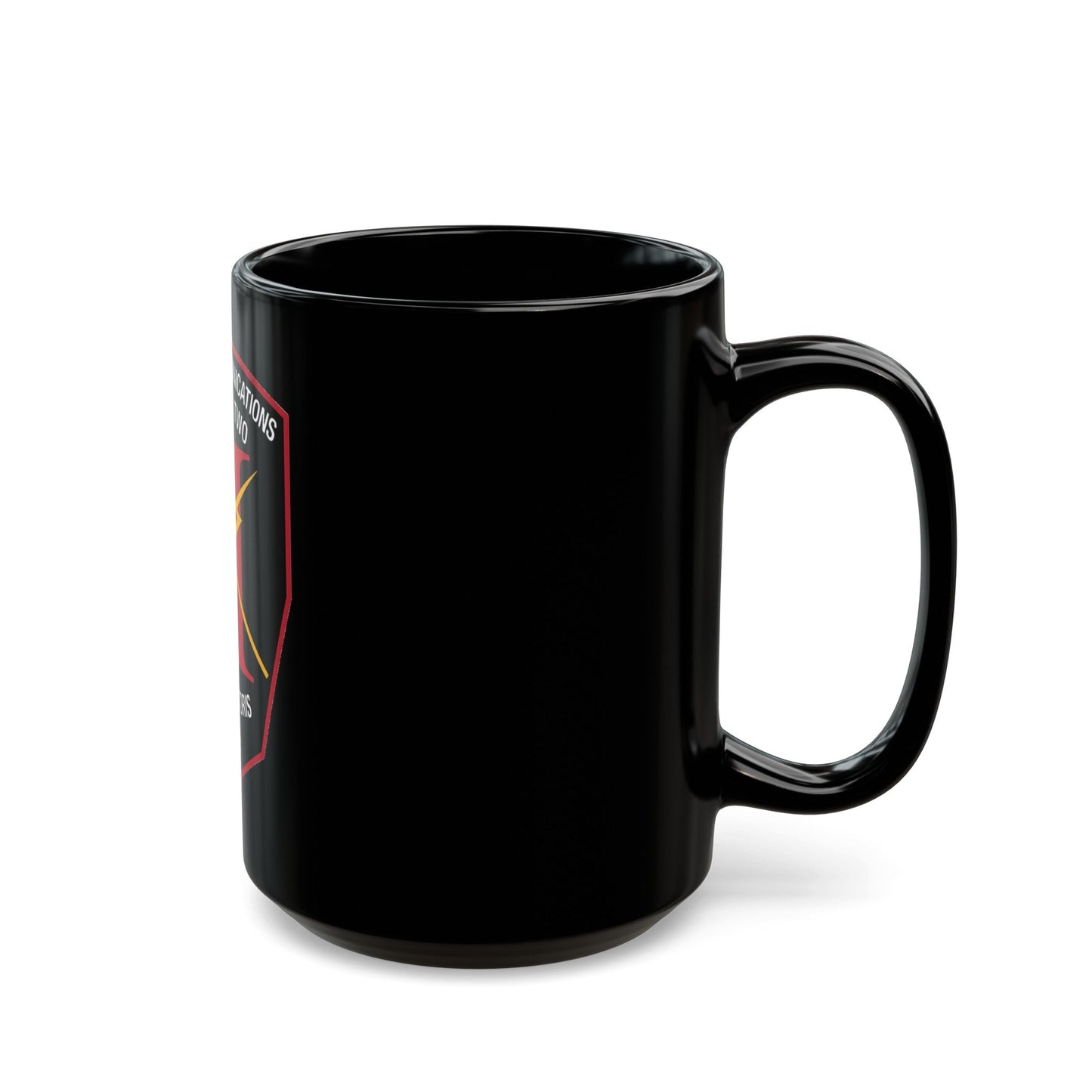 Tactical Communication Command Two (U.S. Navy) Black Coffee Mug-The Sticker Space