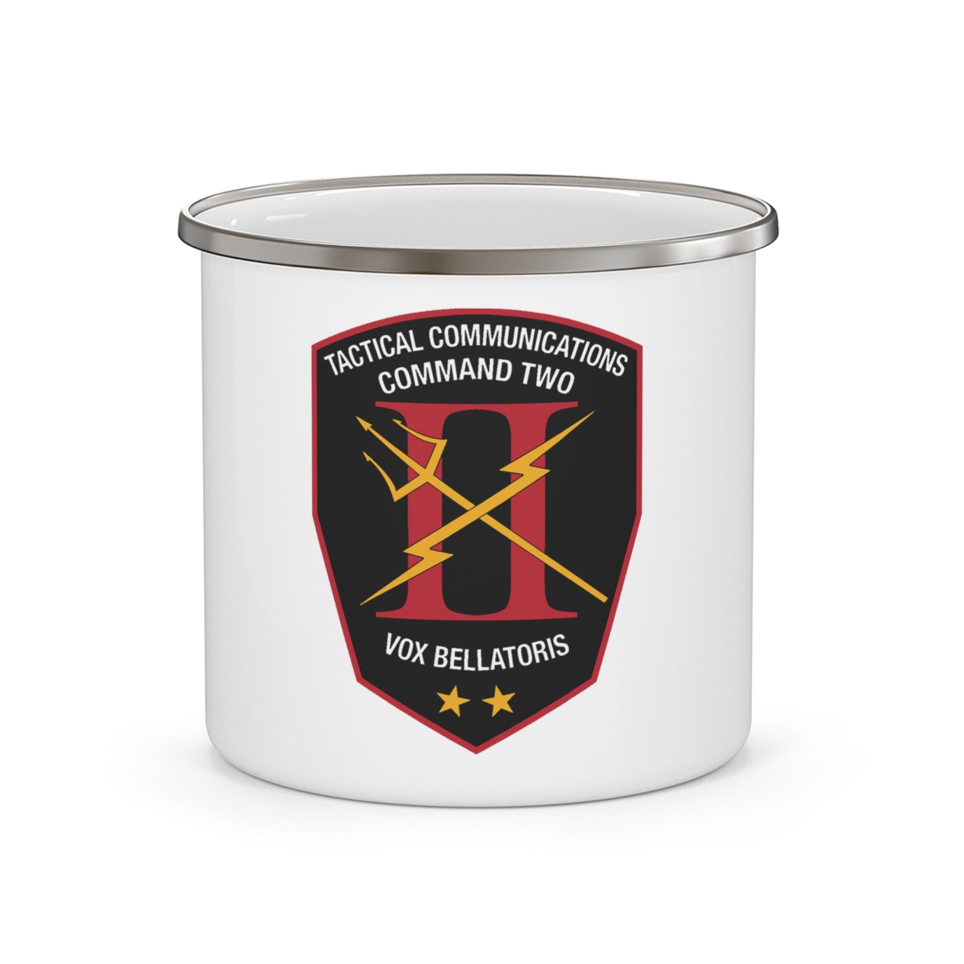 Tactical Communication Command Two (U.S. Navy) Enamel Mug 12oz-12oz-The Sticker Space