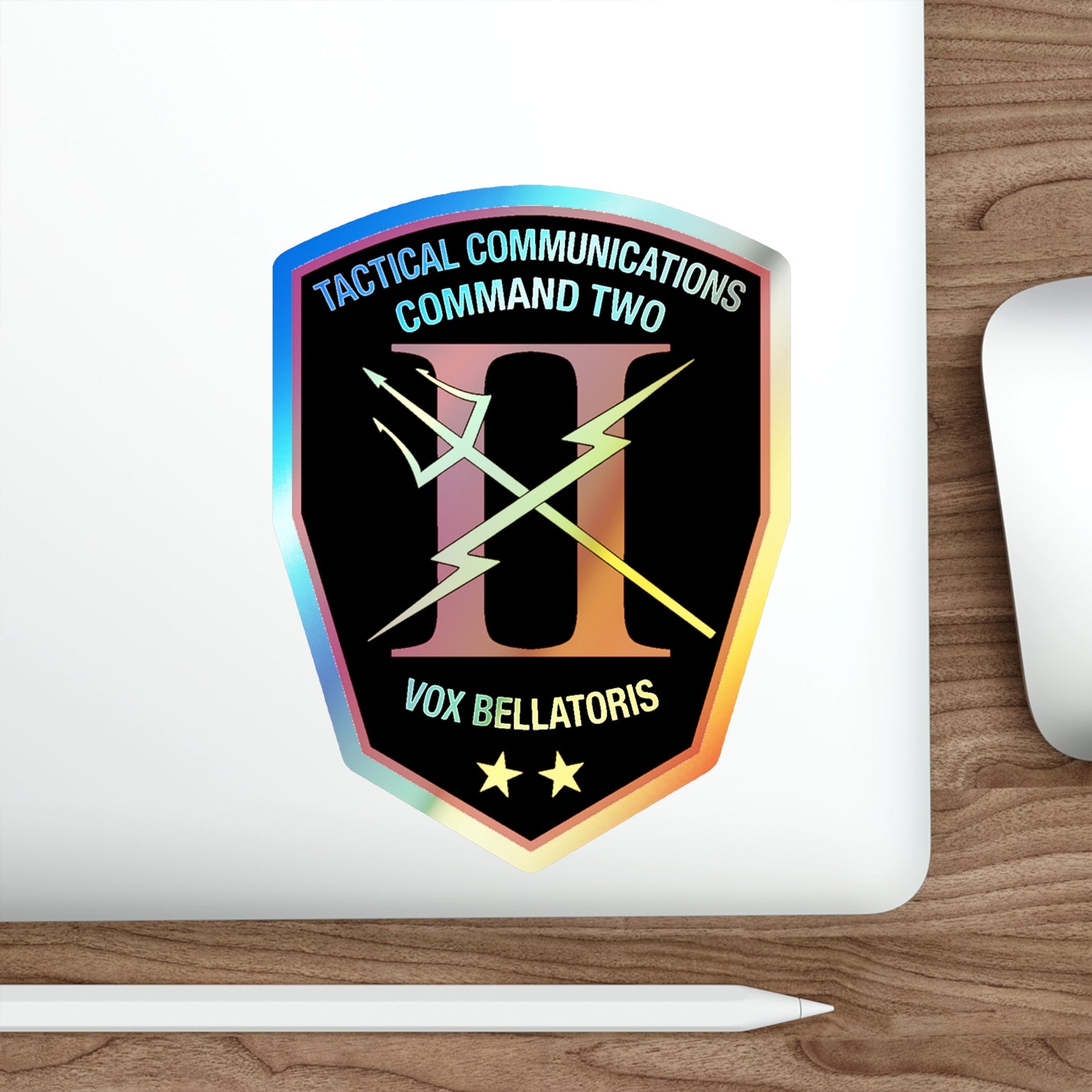 Tactical Communication Command Two (U.S. Navy) Holographic STICKER Die-Cut Vinyl Decal-The Sticker Space