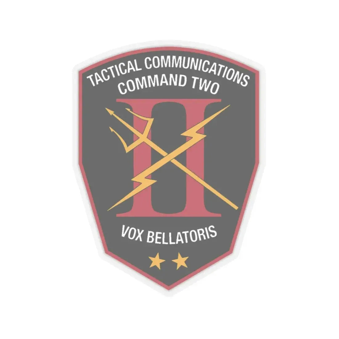Tactical Communication Command Two (U.S. Navy) STICKER Vinyl Kiss-Cut Decal 6 Inch Transparent - The Sticker Space
