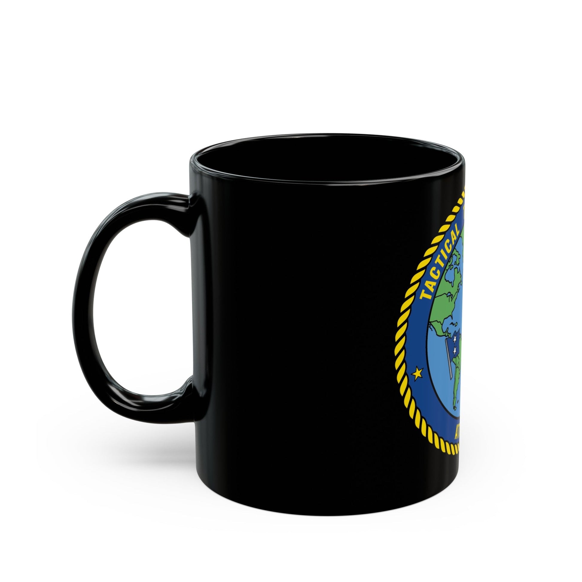 Tactical Training Grp Atlantic (U.S. Navy) Black Coffee Mug-The Sticker Space