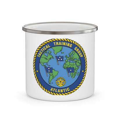 Tactical Training Grp Atlantic (U.S. Navy) Enamel Mug 12oz-12oz-The Sticker Space