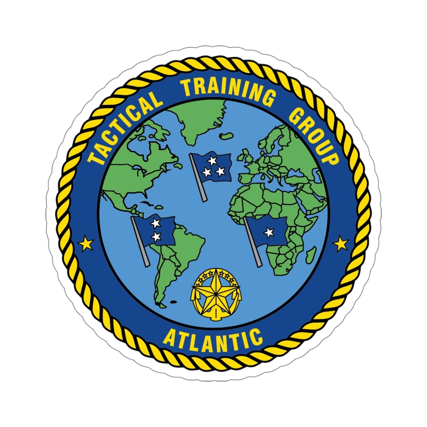 Tactical Training Grp Atlantic (U.S. Navy) STICKER Vinyl Die-Cut Decal-4 Inch-The Sticker Space