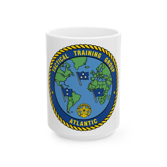 Tactical Training Grp Atlantic (U.S. Navy) White Coffee Mug-15oz-The Sticker Space