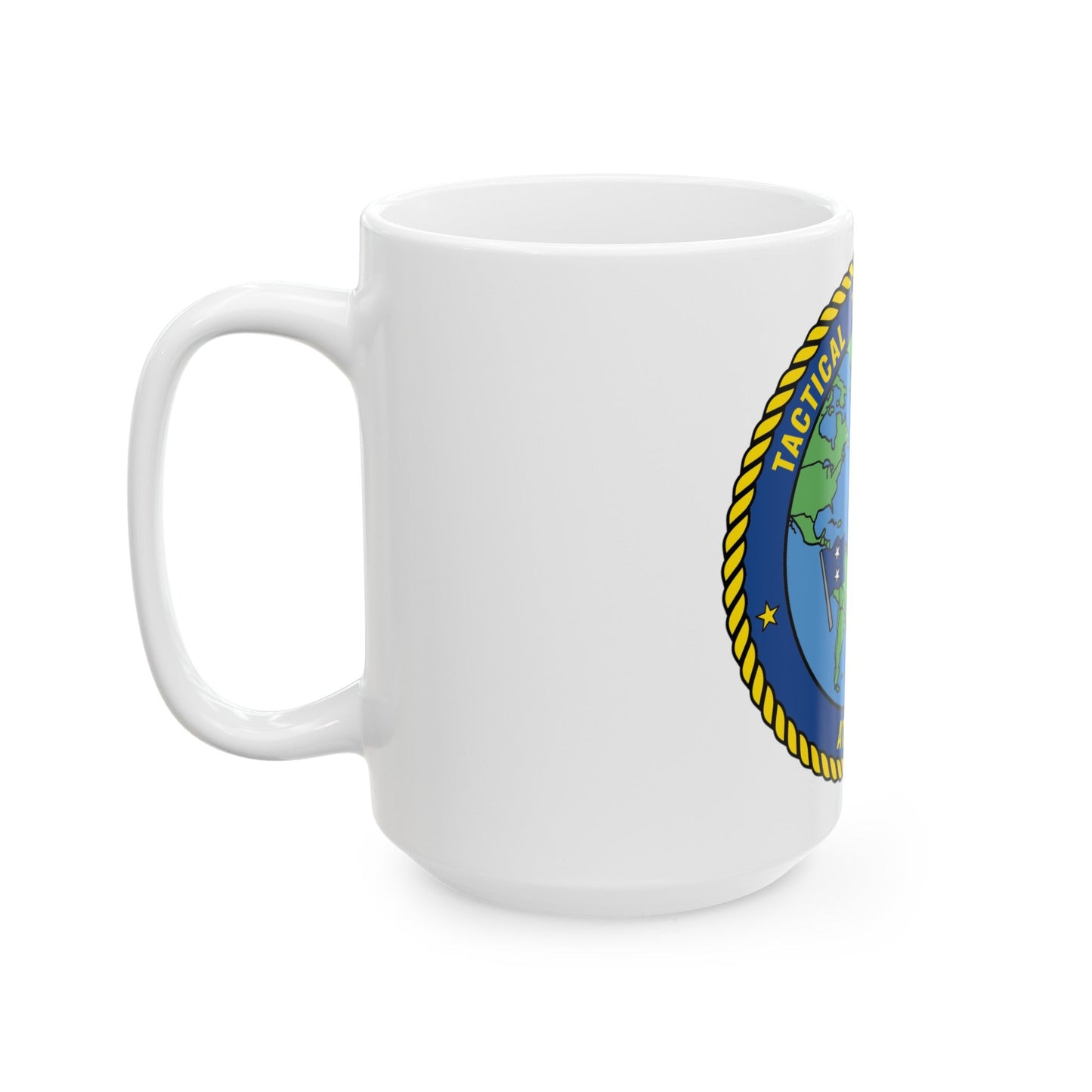 Tactical Training Grp Atlantic (U.S. Navy) White Coffee Mug-The Sticker Space