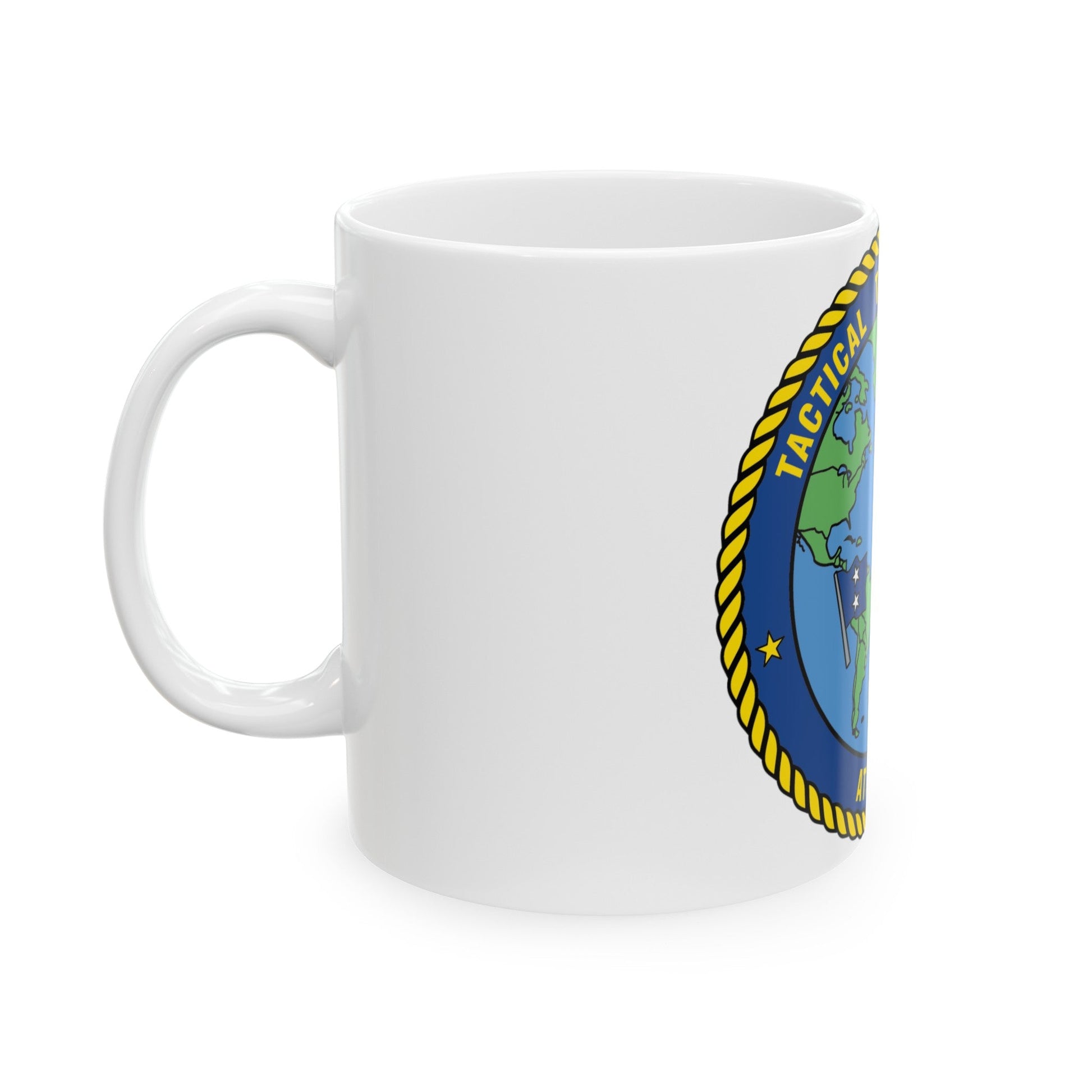 Tactical Training Grp Atlantic (U.S. Navy) White Coffee Mug-The Sticker Space