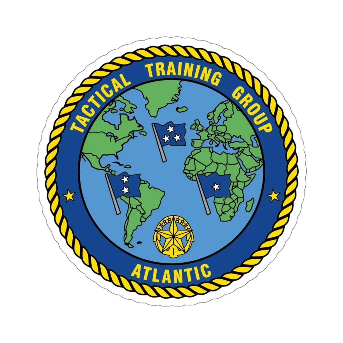 Tactical Training Grp Atlantic (U.S. Navy) STICKER Vinyl Die-Cut Decal 4 Inch - The Sticker Space