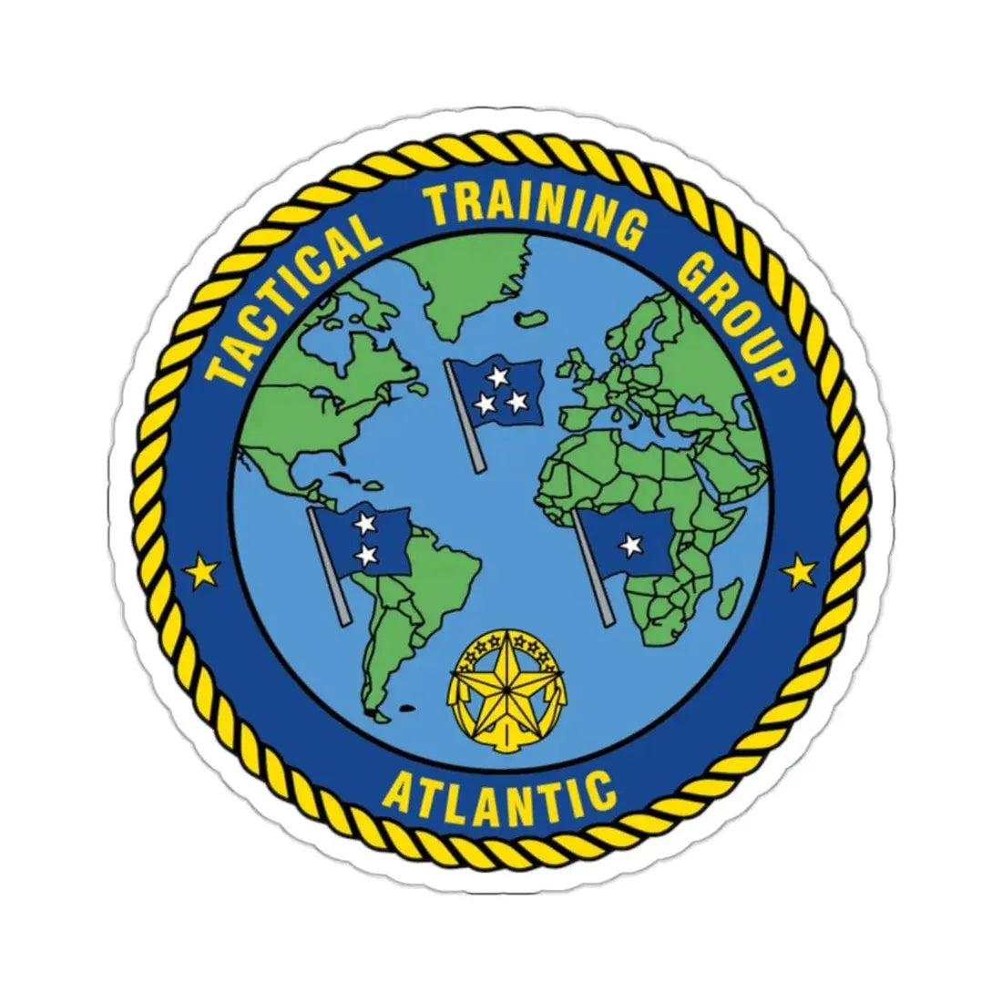 Tactical Training Grp Atlantic (U.S. Navy) STICKER Vinyl Kiss-Cut Decal 2 Inch White - The Sticker Space