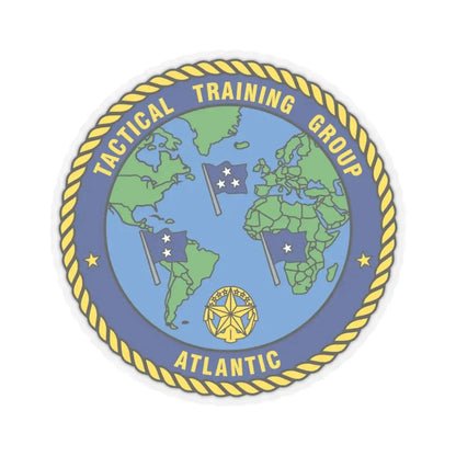 Tactical Training Grp Atlantic (U.S. Navy) STICKER Vinyl Kiss-Cut Decal 4 Inch Transparent - The Sticker Space