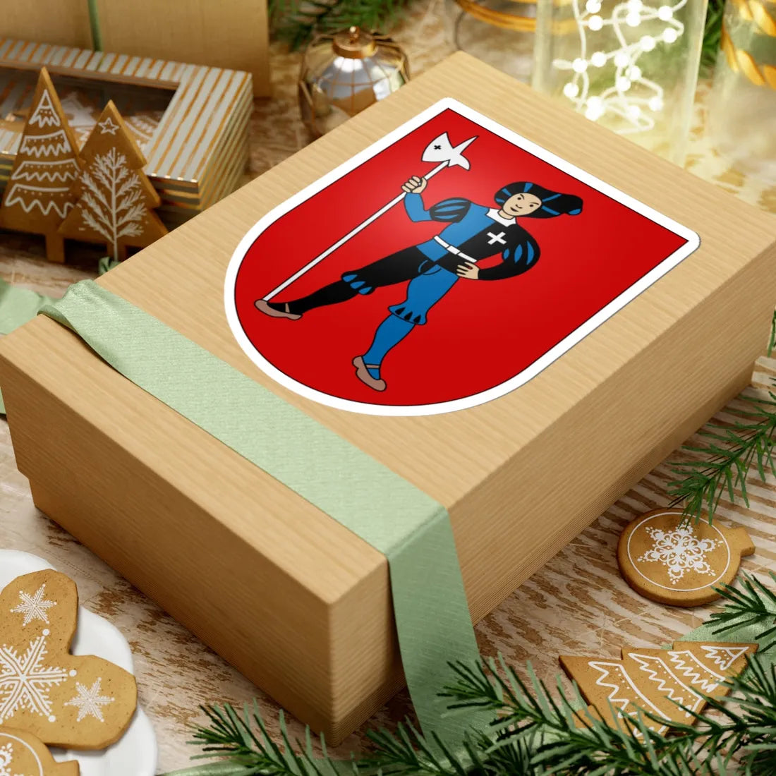 Tafers-coat of arms (Switzerland) (Coat of Arms) STICKER Vinyl Kiss-Cut Decal - The Sticker Space