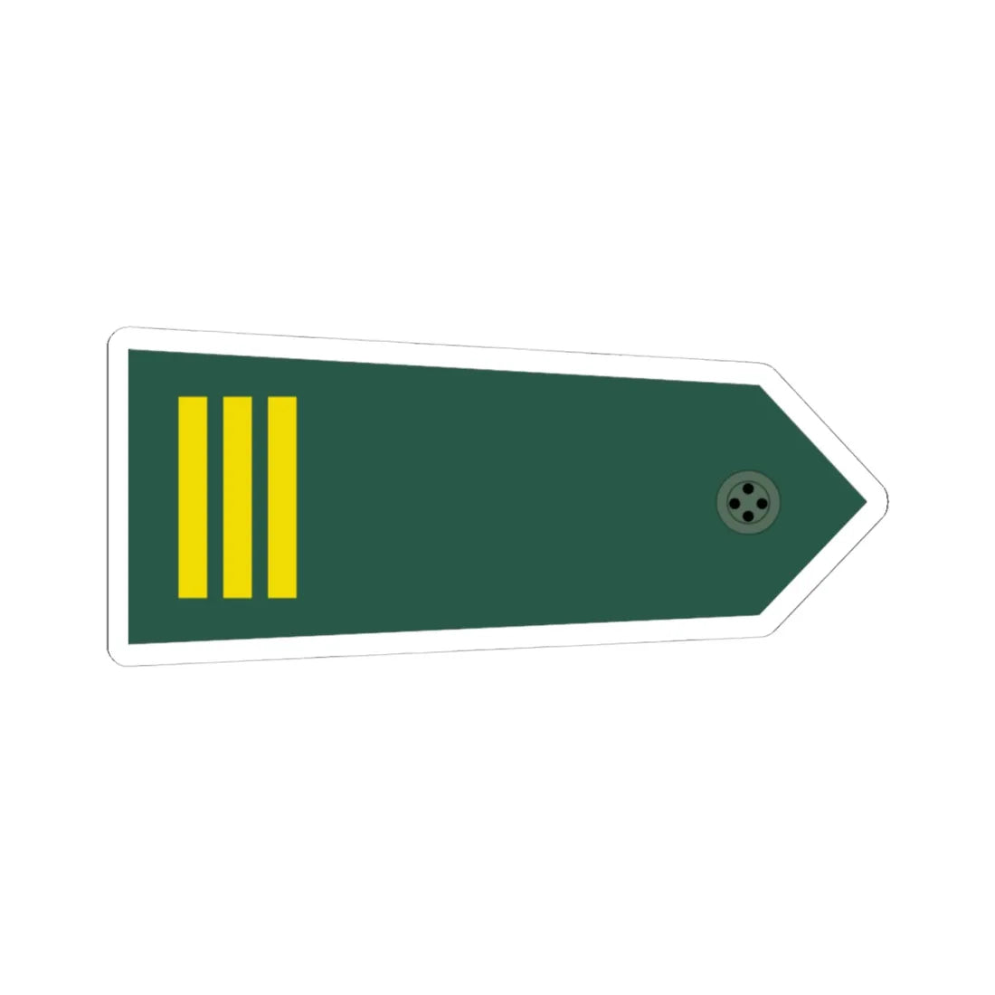 Taiwan army OF 2 H (China) (Military Rank) STICKER Vinyl Kiss-Cut Decal 4 Inch White - The Sticker Space