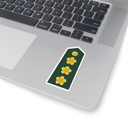 Taiwan army OF 5 (China) (Military Rank) STICKER Vinyl Kiss-Cut Decal - The Sticker Space