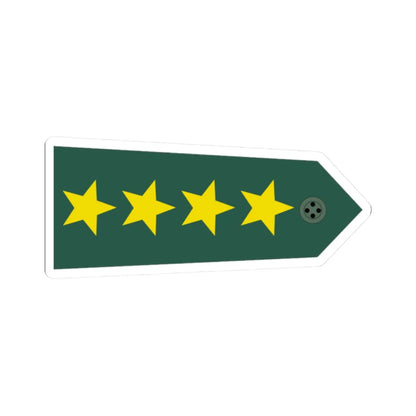 Taiwan army OF 9b H (China) (Military Rank) STICKER Vinyl Kiss-Cut Decal 2 Inch White - The Sticker Space