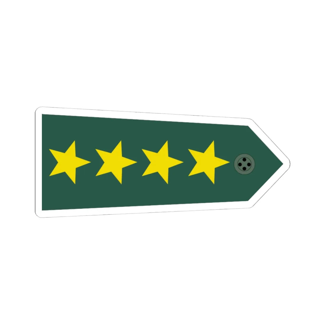 Taiwan army OF 9b H (China) (Military Rank) STICKER Vinyl Kiss-Cut Decal 4 Inch White - The Sticker Space