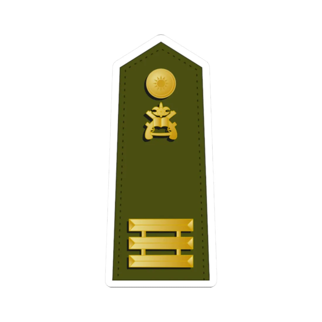Taiwan MP OF 2 (China) (Military Rank) STICKER Vinyl Kiss-Cut Decal 2 Inch White - The Sticker Space