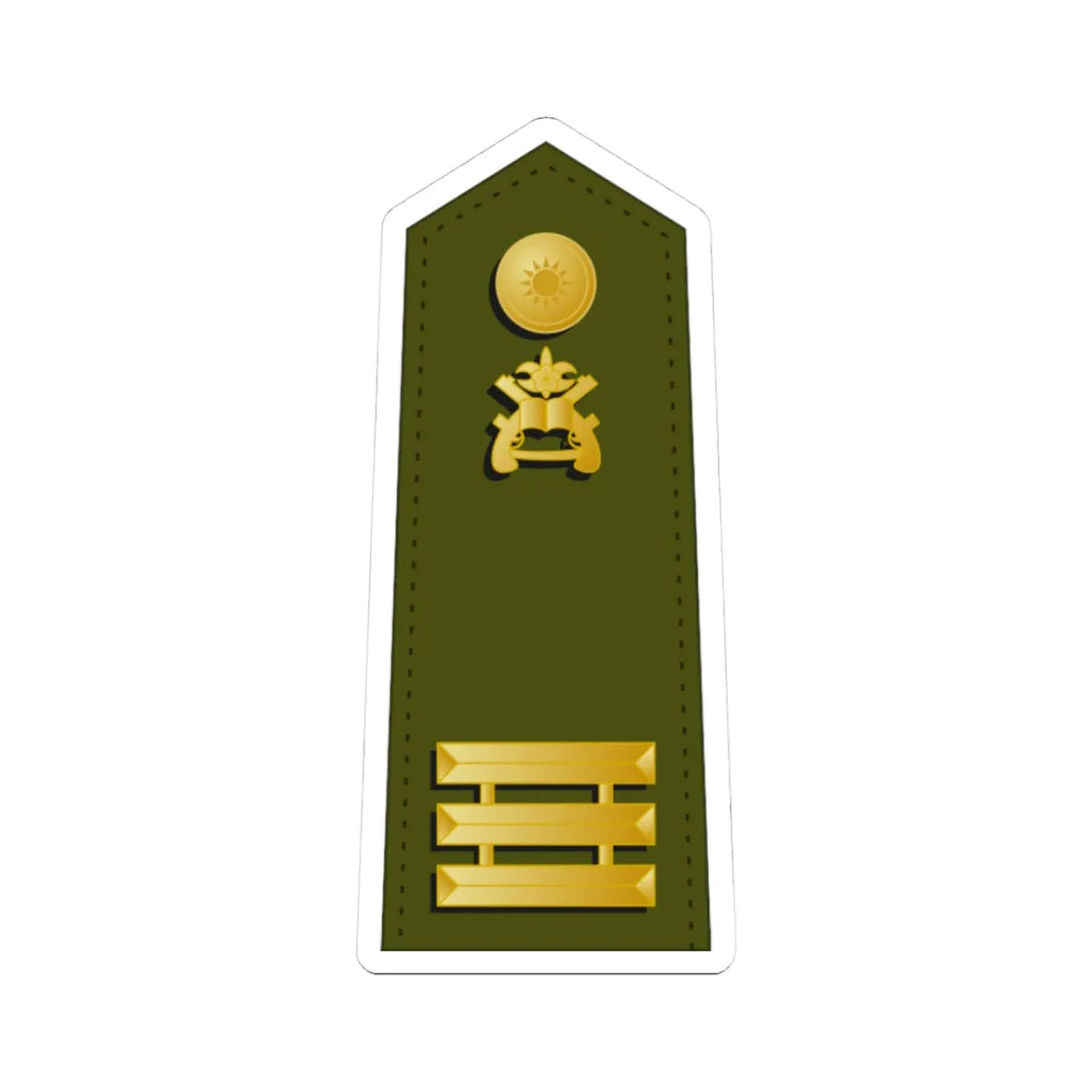 Taiwan MP OF 2 (China) (Military Rank) STICKER Vinyl Kiss-Cut Decal 3 Inch White - The Sticker Space