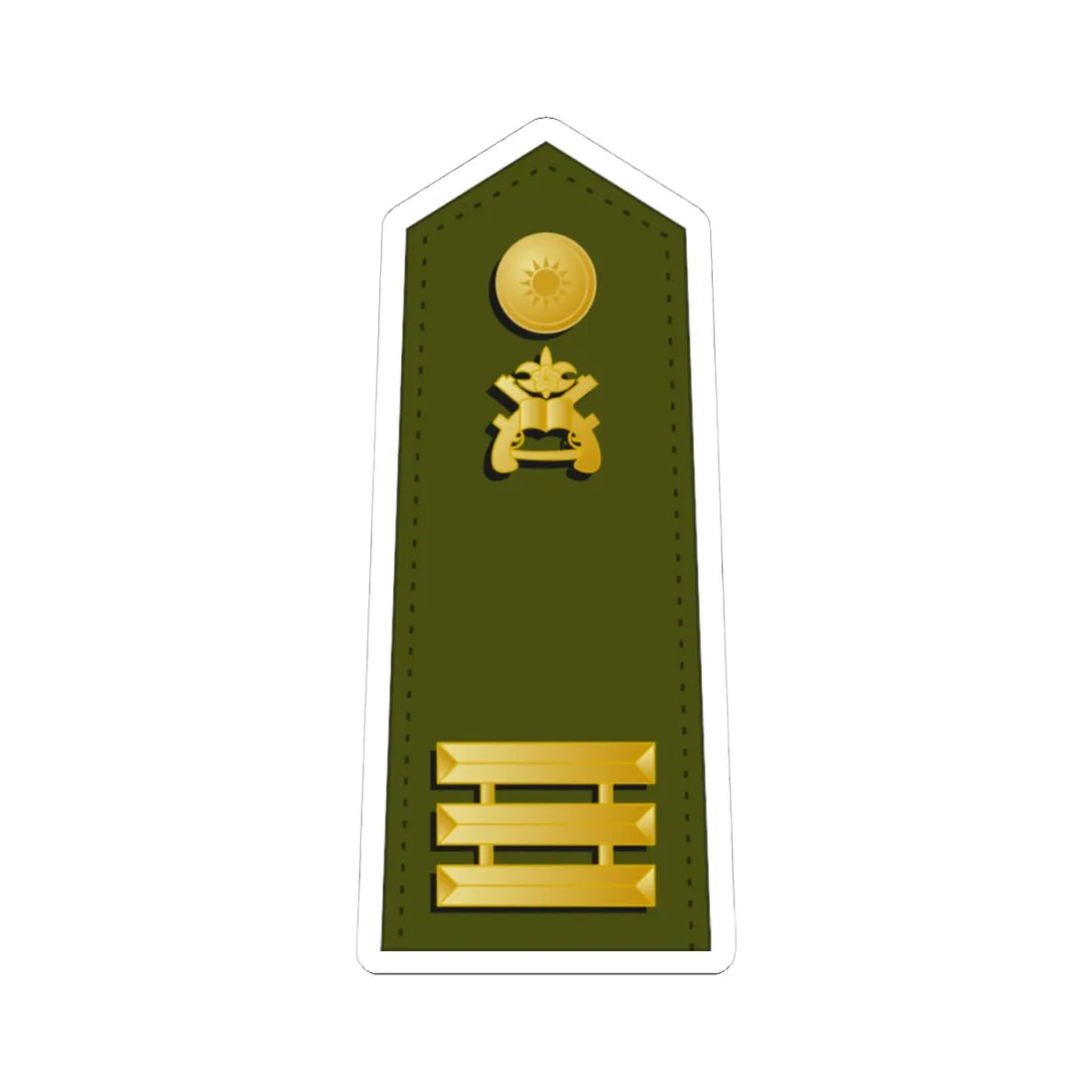 Taiwan MP OF 2 (China) (Military Rank) STICKER Vinyl Kiss-Cut Decal 4 Inch White - The Sticker Space