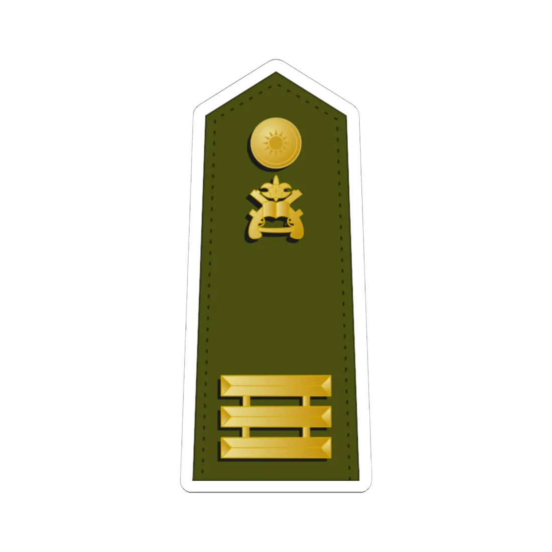 Taiwan MP OF 2 (China) (Military Rank) STICKER Vinyl Kiss-Cut Decal 6 Inch White - The Sticker Space