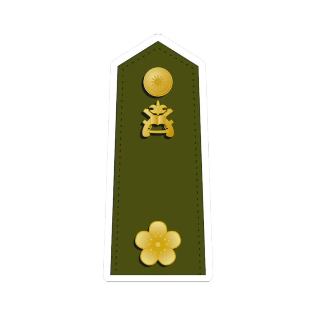 Taiwan MP OF 3 (China) (Military Rank) STICKER Vinyl Kiss-Cut Decal 2 Inch White - The Sticker Space